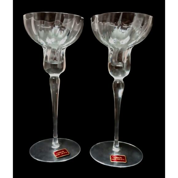 Lenox Crystal 7 3/4" Candlesticks Set of2 - Picture 1 of 5